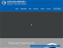 Tablet Screenshot of chicagohealthandwellness.com